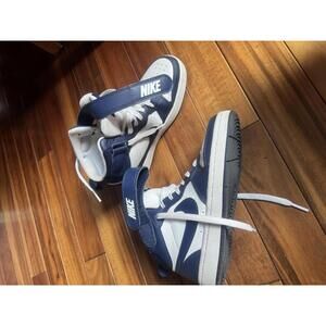 Nike High-Top Sneakers in Navy and White